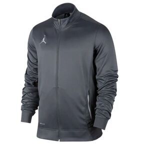 Nike Jordan Team Flight Jacket Gray Mens XL Full Zip 696736-010 Retro
